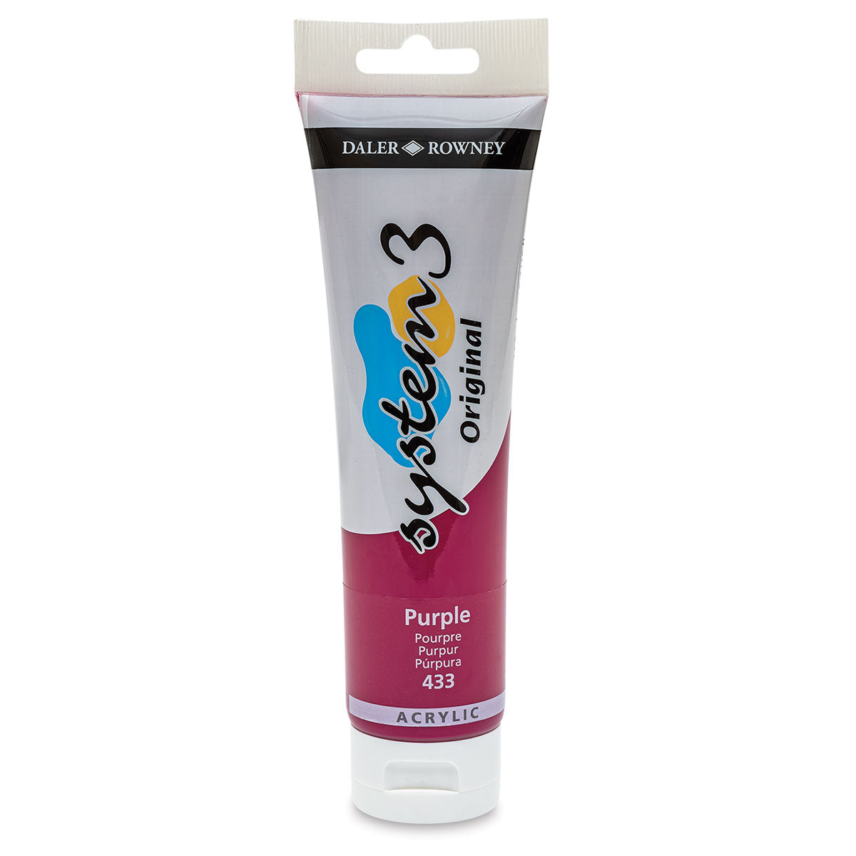 Daler Rowney System 3 Akrilik Boya 150ml 638 Cadmium Orange Light (hue)-Sanat Ma