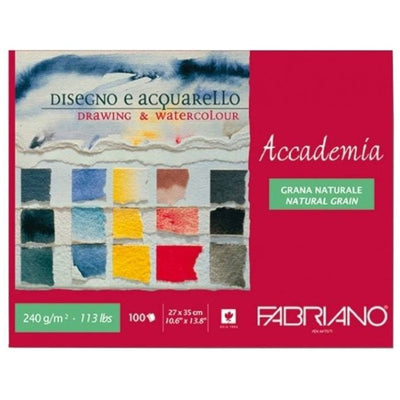 FABRIANO ACCADEMIA PADS 100 SHEETS 240 GSM 27 x 35 CM (42402735)