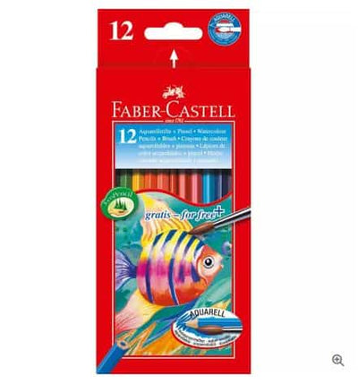 FABERCASTELL WATERCOLOUR PENCIL SET OF 12 (114413)