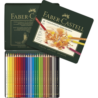 FABERCASTELL POLYCHROMOS COLOR PENCIL SET OF 24 (110024)