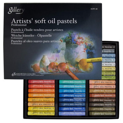 MUNGYO SOFT OIL PASTEL SET OF 48 ASSORTED 