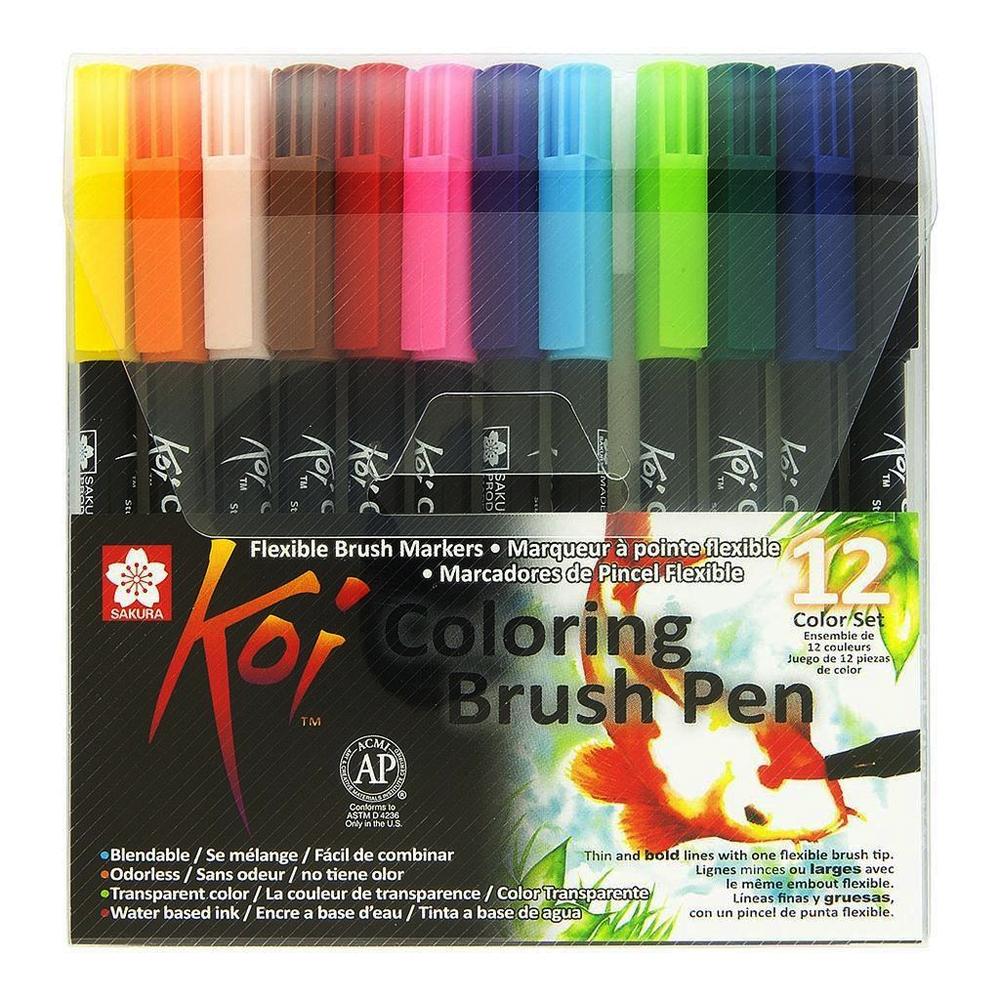 SAKURA KOI WATER COLOUR BRUSH PEN SET OF 24 - Main Image