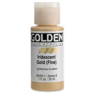 GOLDEN FLUID ACRYLIC 30 ML SR 6 IRIDISCENT GOLD FINE 0002453-1