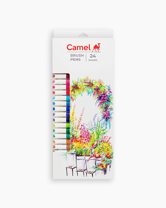 CAMEL BRUSH PEN SET OF 24 (4024110) – Himalaya Fine Art