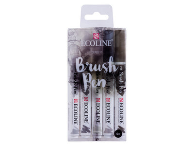 TALENS ECOLINE WATER COLOUR BRUSH PEN GRAY SET OF 5 (11509907)