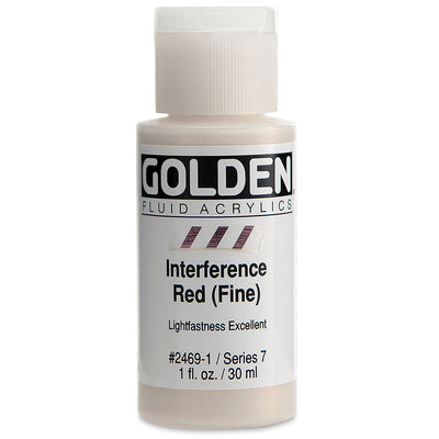 GOLDEN FLUID ACRYLIC 30 ML SR 7 INTERFERENCE RED FINE 0002469-1