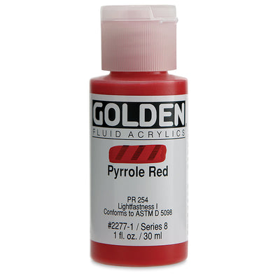 GOLDEN FLUID ACRYLIC 30 ML SR 8 PYRROLE RED 0002277-1