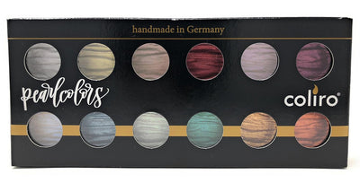 COLIRO WATER COLOUR PANS PEARLS SET OF 12 (M1200)