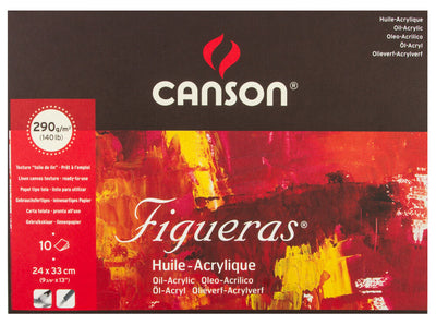 CANSON FIGUERAS PAD CANVAS GRAIN 1SG 6 SHEETS 290 GSM 33 x 24 CM (200857221)