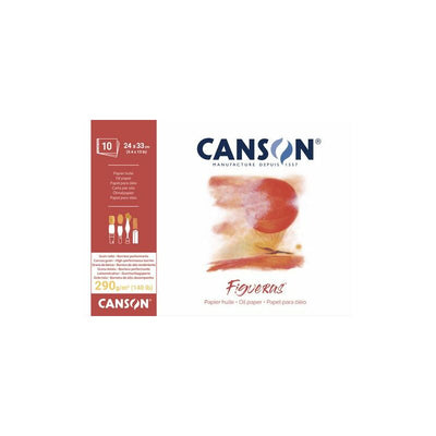 CANSON FIGUERAS PAD CANVAS GRAIN 1SG 10 SHEETS 290 GSM 46 x 38 CM (200857223)