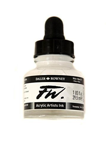 DALER & ROWNEY FW ACRYLIC INK 29.5 ML WHITE 160029011
