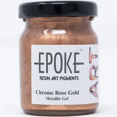 EPOKE RESIN ART PIGMENT METALLIC CHROME ROSE GOLD 75 GMS