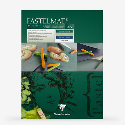 CLAIREFONTAINE PASTELMAT NO 5 12 SHEETS 4 CLRS 360 GSM 12" x 15.5" (96115C)