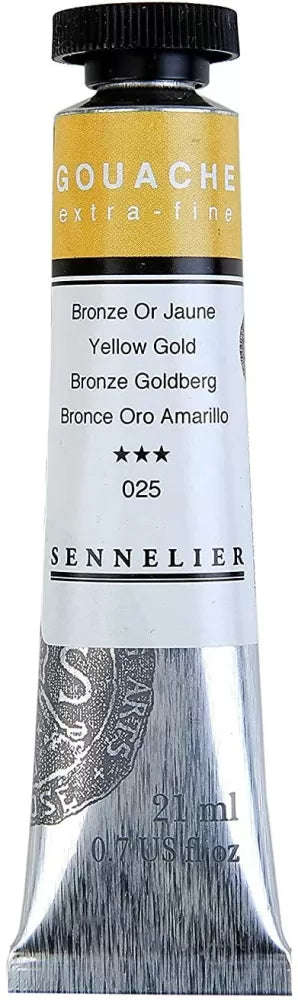 SENNELIER XTRA FINE GOUACHE COLOUR 21 ML SR 1 YELLOW GOLD  (N130602.025)