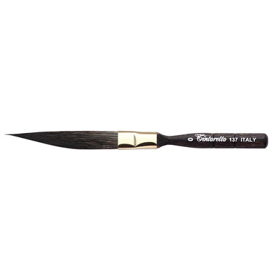 TINTORETTO  SR 137 SWORD SHAPED KAZAN SQUIRREL SYNTHETIC BRUSH NO 5