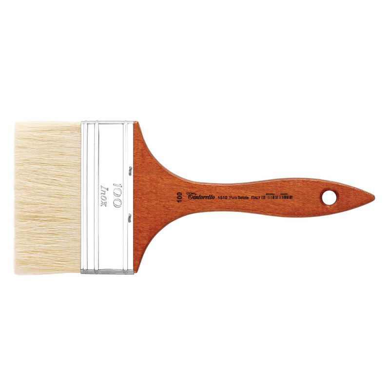 TINTORETTO  SR 1510 NATURAL HAIR MOTTLER BRUSH WHITE BRISTLE NO 100