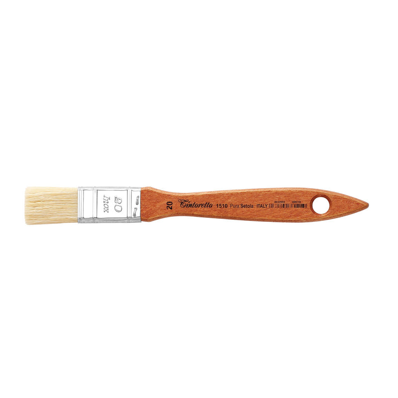 TINTORETTO  SR 1510 NATURAL HAIR MOTTLER BRUSH WHITE BRISTLE NO 20