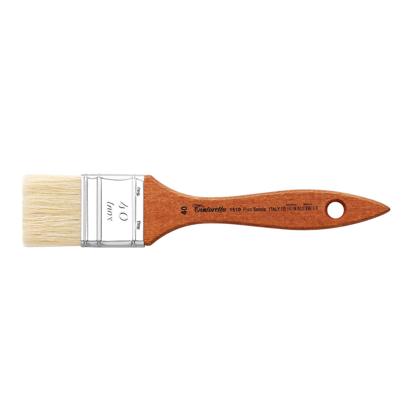 TINTORETTO  SR 1510 NATURAL HAIR MOTTLER BRUSH WHITE BRISTLE NO 40