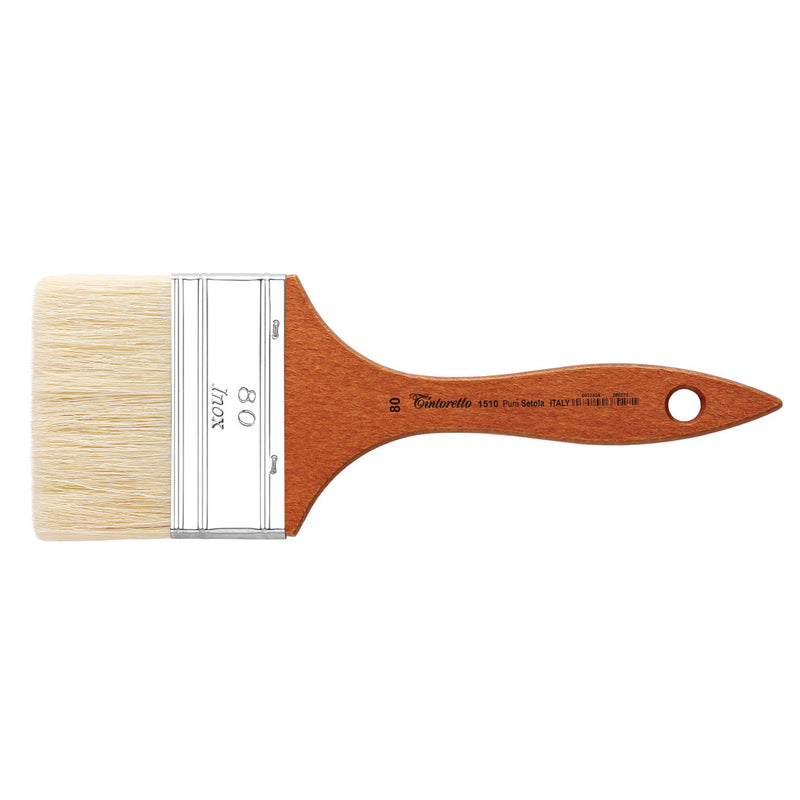 TINTORETTO  SR 1510 NATURAL HAIR MOTTLER BRUSH WHITE BRISTLE NO 80