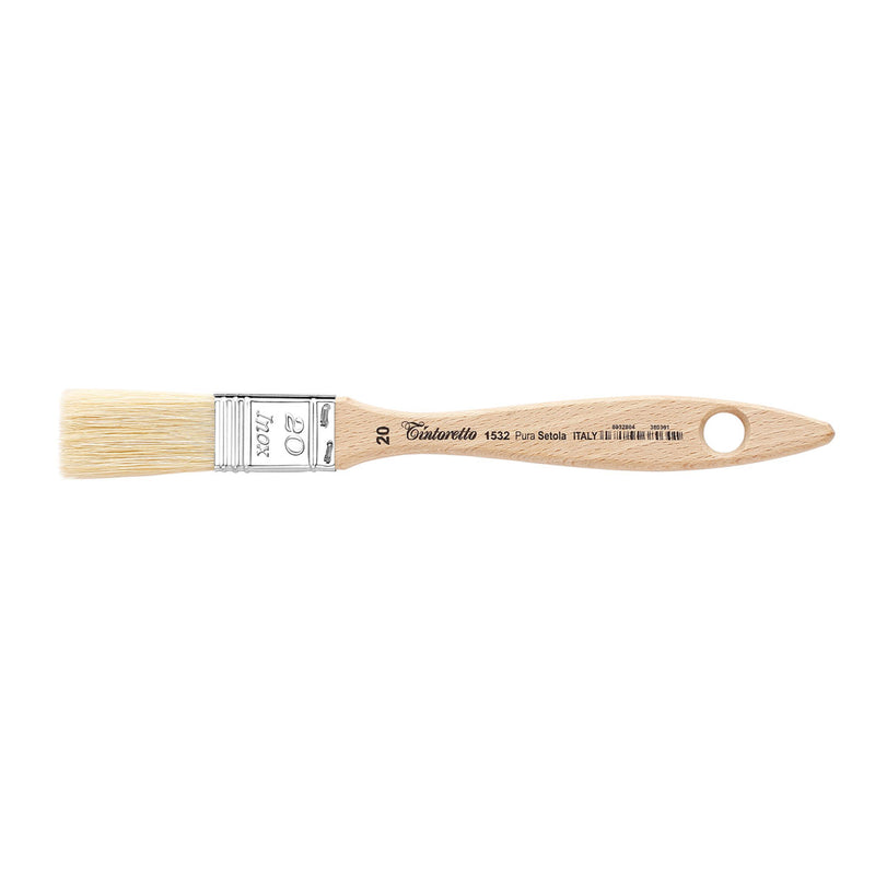 TINTORETTO  SR 1532 LONG HAIR MOTTLER WHITE BRISTLE NO 20