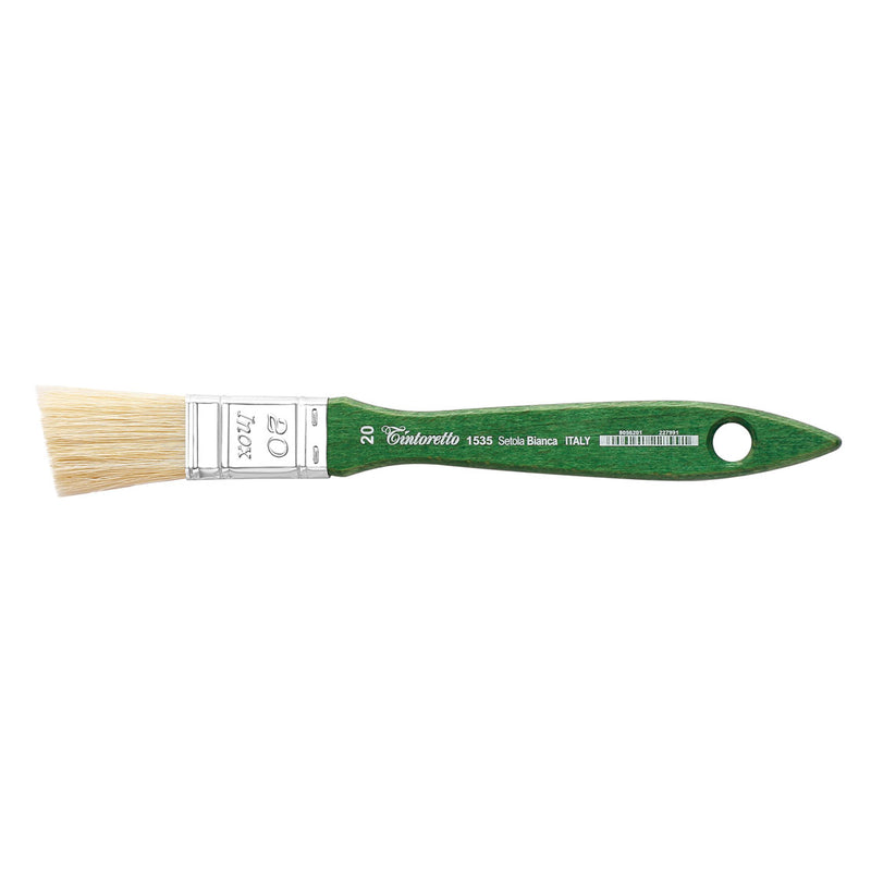 TINTORETTO  SR 1535 ANGULAR MOTTLER WHITE BRISTLE NO 20