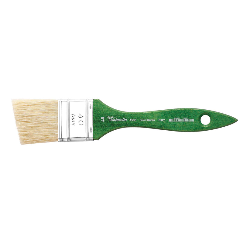 TINTORETTO  SR 1535 ANGULAR MOTTLER WHITE BRISTLE NO 40