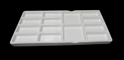 DELUXE PORCELAIN CERAMIC PALETTE 8"X 14 WELL