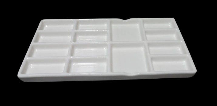 DELUXE PORCELAIN CERAMIC PALETTE 8"X 14 WELL