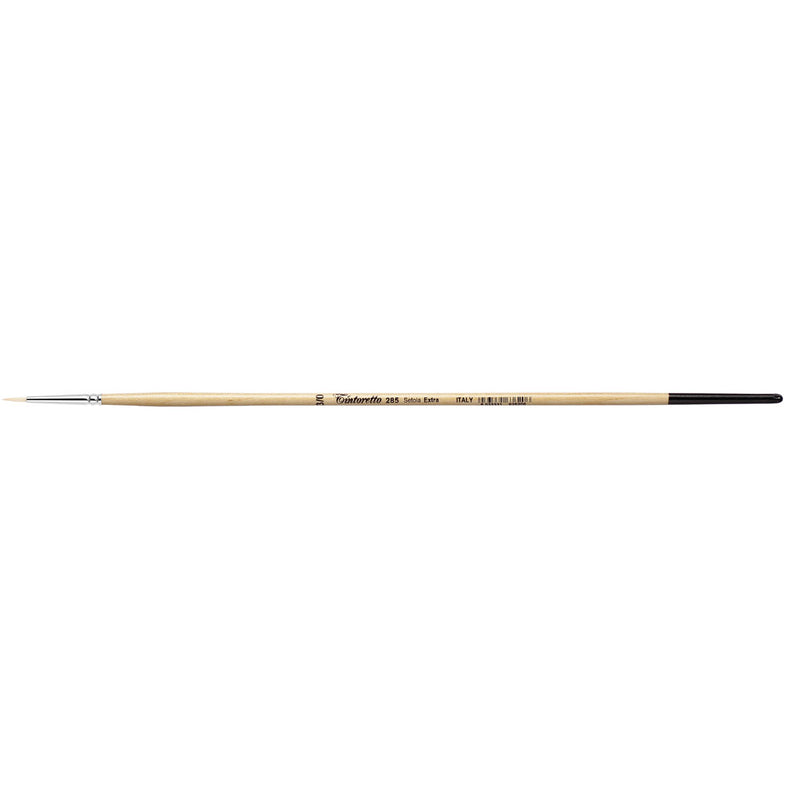 TINTORETTO  SR 285 HOG HAIR ROUND BRUSH EXTRA BRISTLE NO 3/0