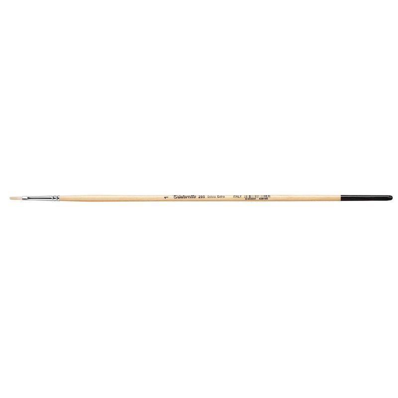 TINTORETTO  SR 295 HOG LONGER HAIR FILBERT BRUSH EXTRA BRISTLE NO 1