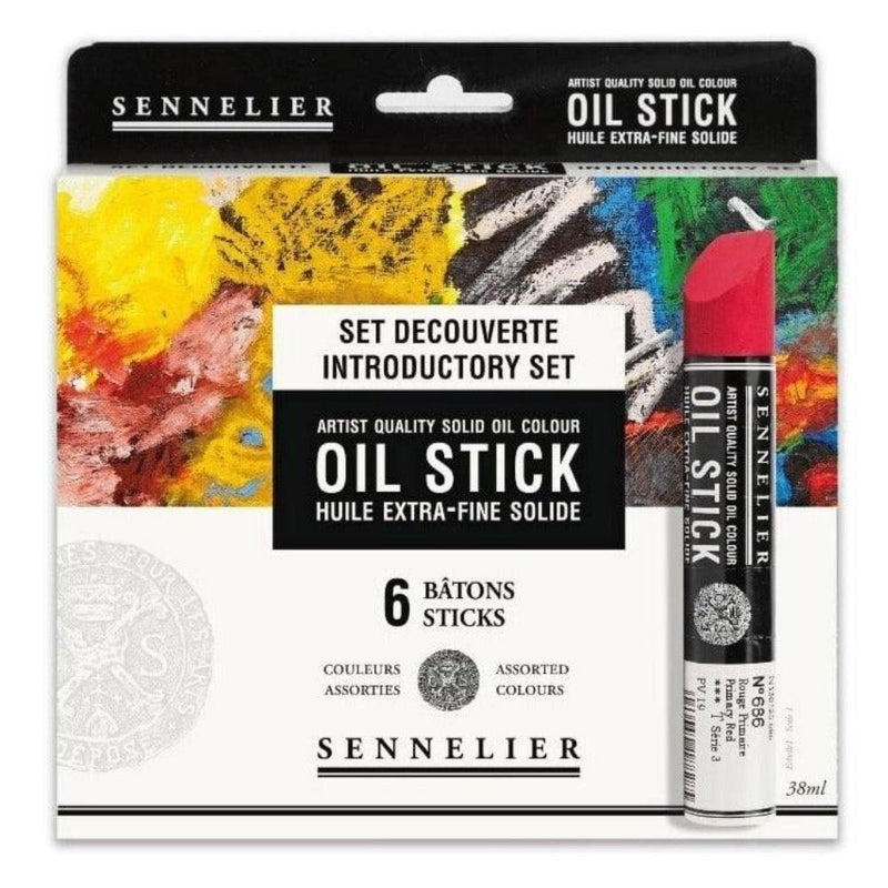 SENNELIER OIL STICK INTRODUCTORY SET OF 6 X 38 ML (N130123)