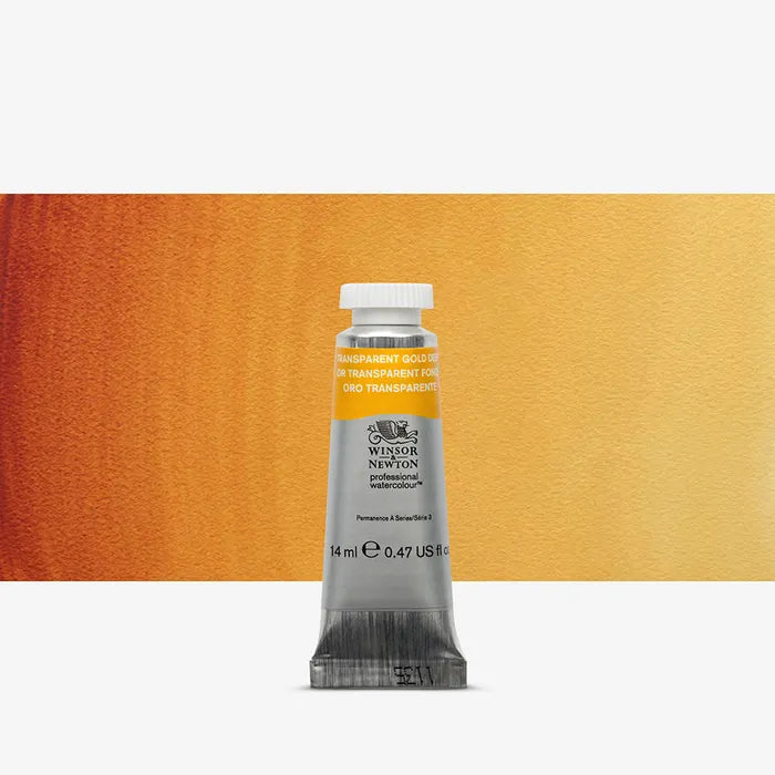 WINSOR & NEWTON PROFESSIONAL WATER COLOUR TUBE 14 ML SR  3 TRANSPARENT GOLD DEEP (547)