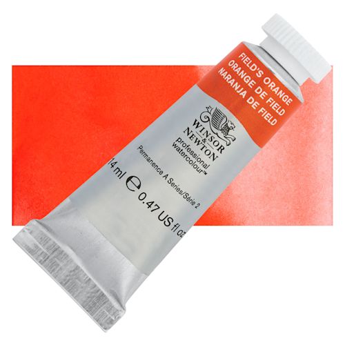 WINSOR & NEWTON PROFESSIONAL WATER COLOUR TUBE 14 ML SR  2 FEILDS ORANGE (418)