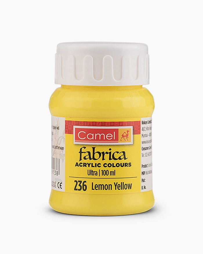 CAMLIN FABRICA ULTRA ACRYLIC COLOUR 100 ML LEMON YELLOW