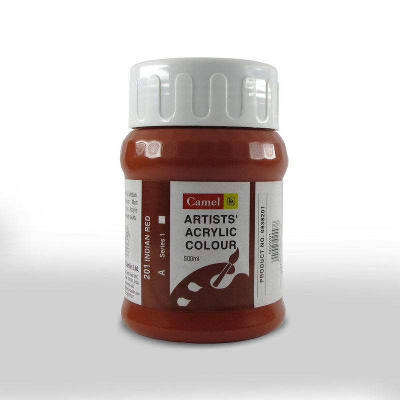 CAMLIN ARTIST ACRYLIC 500 ML SR 1 INDIAN RED 201