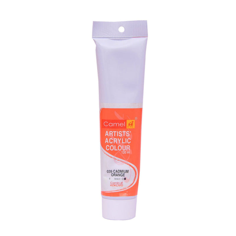 CAMLIN ARTIST ACRYLIC 120 ML SR 2 CADMIUM ORANGE HUE 039
