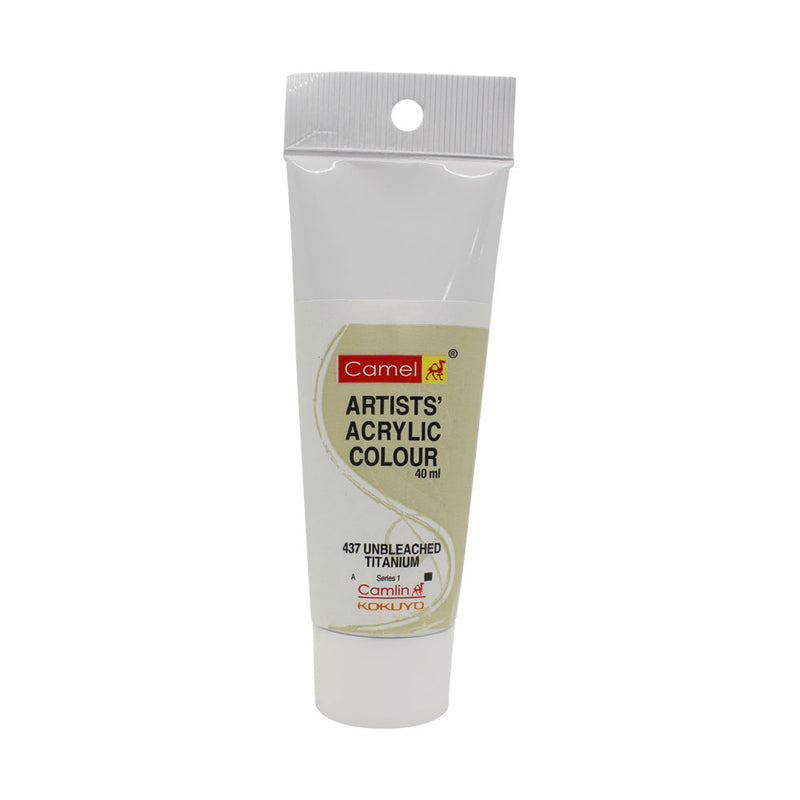 CAMLIN ARTIST ACRYLIC 40 ML SR 1 UNBLEACHED TITANIUM 437