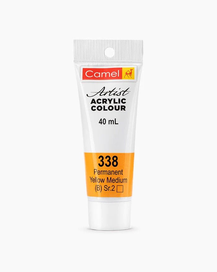 CAMLIN ARTIST ACRYLIC 40 ML SR 3 PERMANENT YELLOW MEDIUM 338