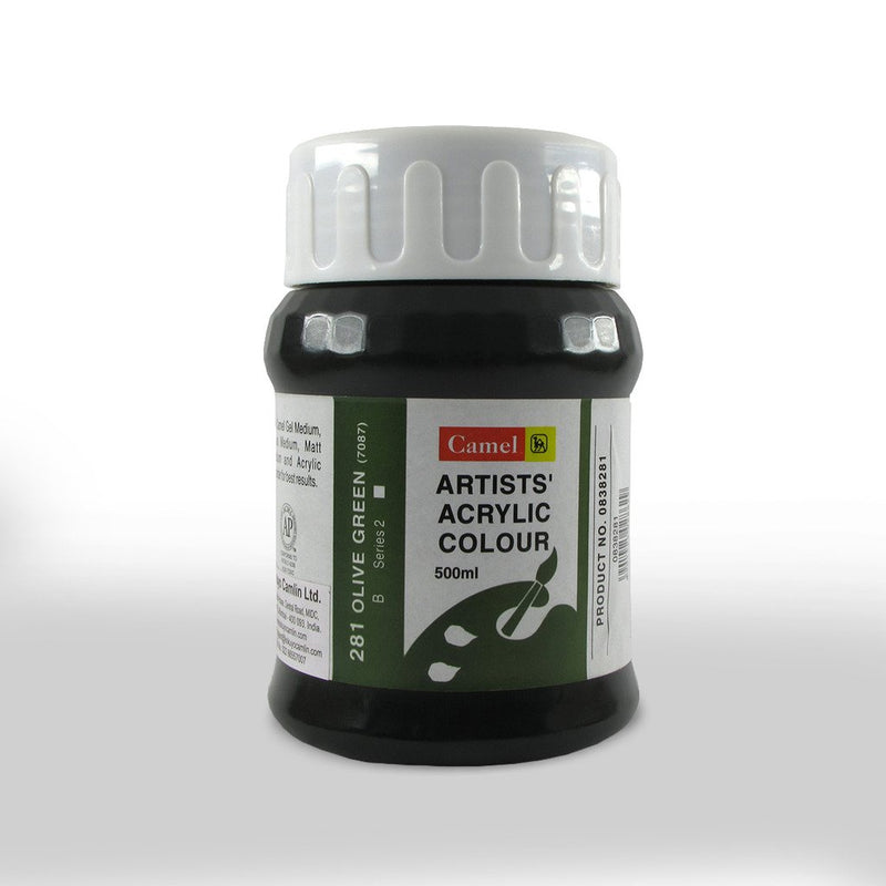 CAMLIN ARTIST ACRYLIC 500 ML SR 3 OLIVE GREEN 281