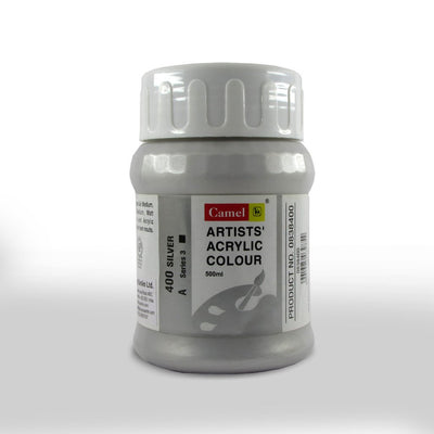 CAMLIN ARTIST ACRYLIC 500 ML SR 2 SILVER 400