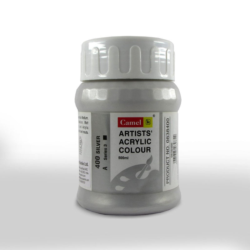 CAMLIN ARTIST ACRYLIC 500 ML SR 2 SILVER 400