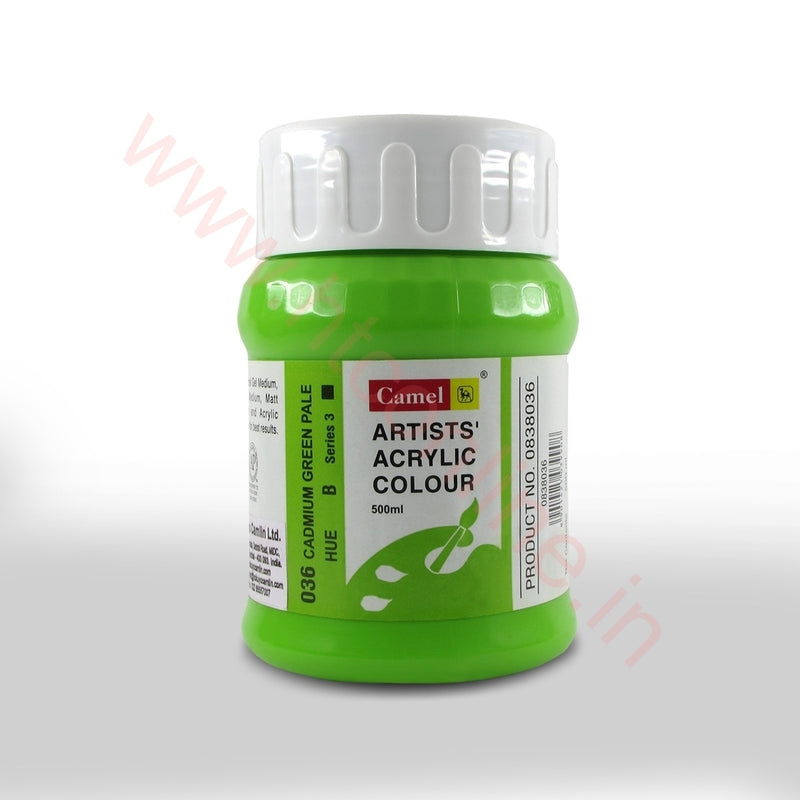 CAMLIN ARTIST ACRYLIC 500 ML SR 1 CADMIUM GREEN PALE 036