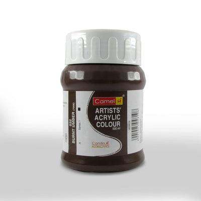 CAMLIN ARTIST ACRYLIC 500 ML SR 1 BURNT UMBER 032