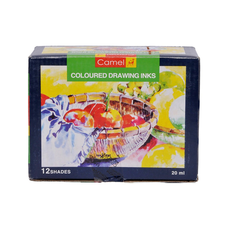 CAMEL DRAWING INK SET OF 12 X 20 ML  (1111754)
