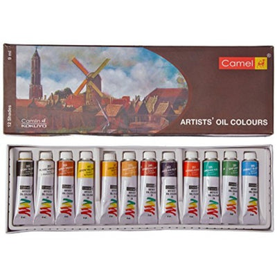 CAMLIN ARTIST OIL COLOUR SET OF 12 x 9 ML (105701)