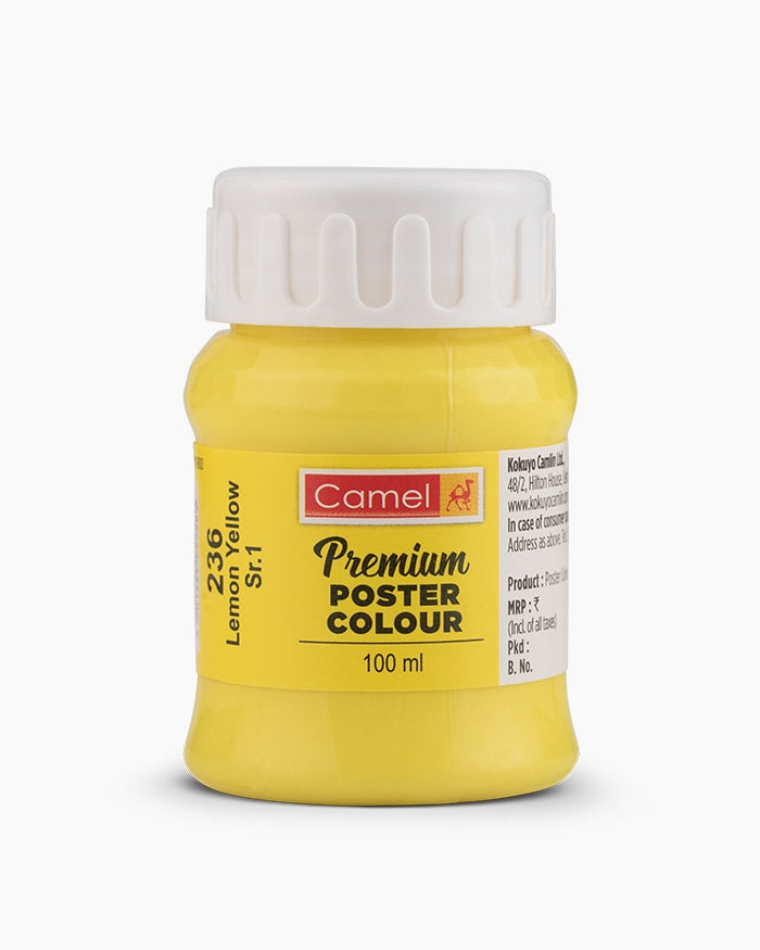 CAMLIN PREMIUM POSTER COLOUR 100 ML LEMON YELLOW