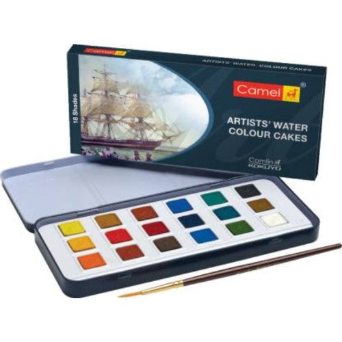 CAMLIN ARTIST WATER COLOUR PANS SET OF 18 (-1010736)