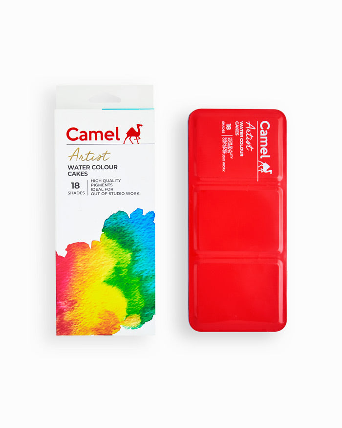 CAMEL ARTIST WATER COLOUR PANS SET OF 18 (-1010736)