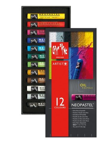 CARAN DACHE NEOPASTEL OIL BASED SET OF 12 ASSORTED (7400.312)