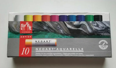 CARAN DACHE NEOCOLOUR I AQUARELLE PASTEL SET OF 10 (7300410)